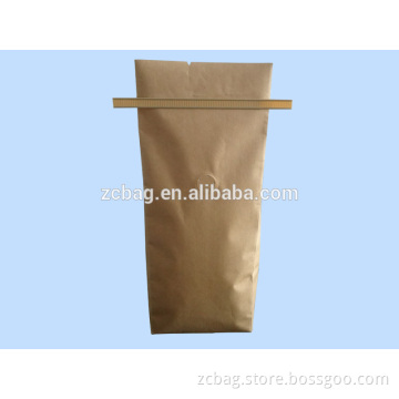 1lbs printing coffee bean kraft Aluminium foil tin tie one way valve packaging bag